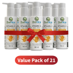 Zenvica Face Wash with Advanced Vitamin C | Gentle Brightening Cleanser with Aloe Vera & Citrus Extracts | 21 Pic Combo (100 ml Each)